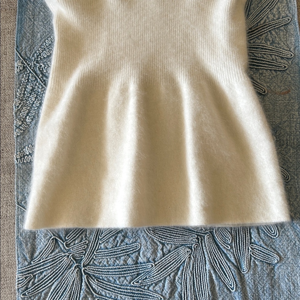SCHENK MODELLE SILKY -TOUCH  LACE TRIM ANGORA  TOP/VEST MADE IN GERMANY SZ S - Picture 6 of 14